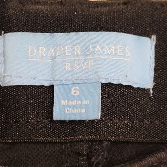 Draper James RSVP Size 6 Black Skinny Jeans Cross Goth Grunge Vamp Emo 27 X 26.5 - Picture 3 of 7